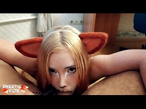 ❤️ Kitsune traga o pau e corre na súa boca ️ Vídeo porno en nós ❤
